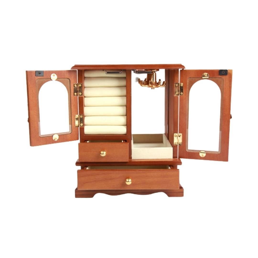 Petit cabinet à bijoux en bois - Cléophée Paris