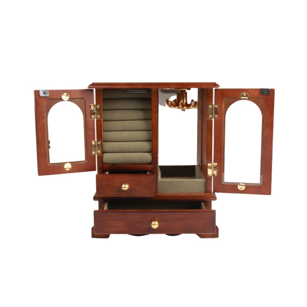 Petit cabinet à bijoux en bois - Cléophée Paris